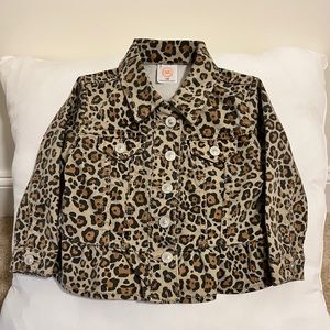 Leopard denim jacket